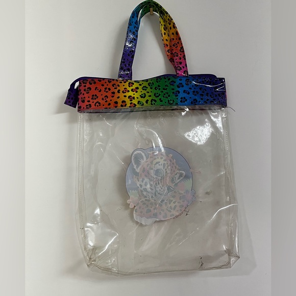VINTAGE RAINBOW Baby tiger lisa frank shoulder clear bag - Picture 2 of 3